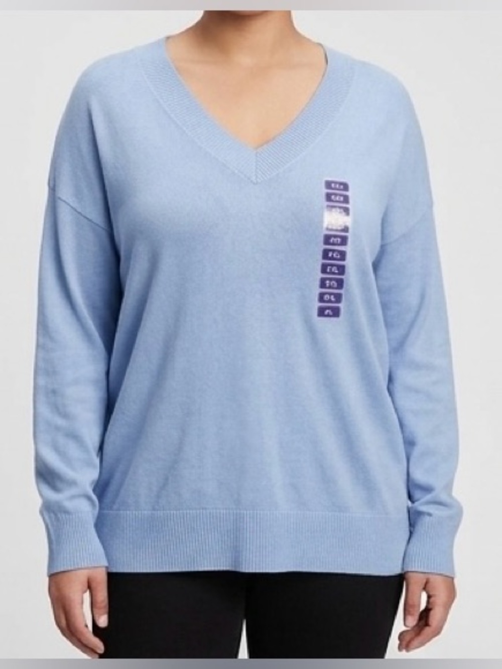 GAP Light Blue V-Neck Sweater